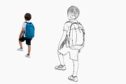 Line Art Photo Effect for Photoshop, an Action Add-On by 3d_model_tifotizi (Thumbnail 2 of 3)