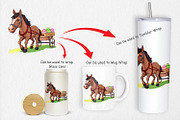 Easter Horse Clipart, a Graphic by Artnoy (Thumbnail 4 of 5)