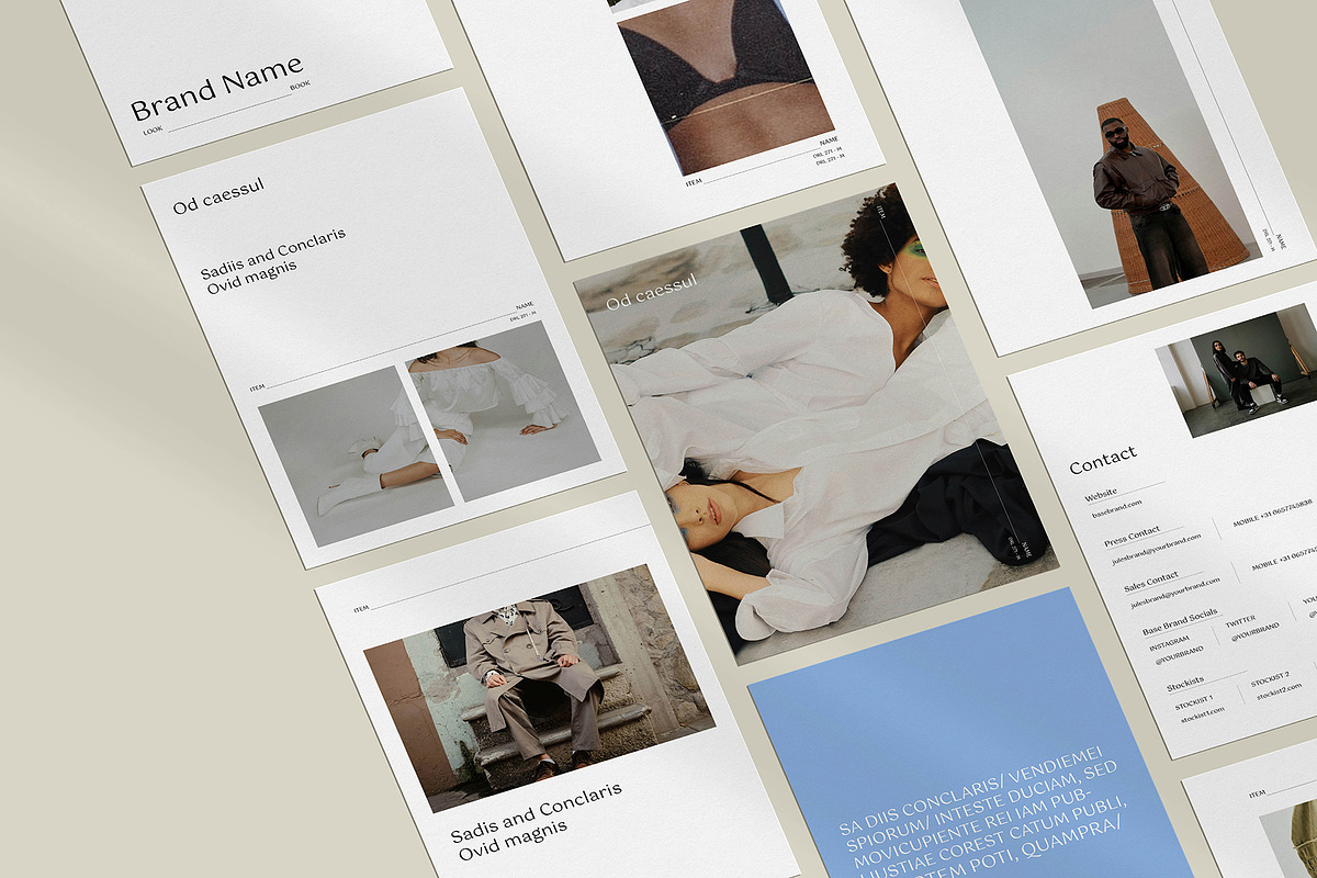 Fashion Lookbook Template preview 2