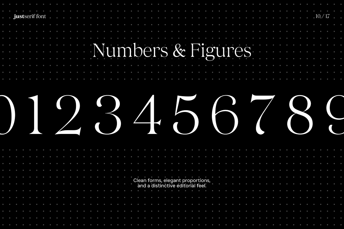JUST Serif Modern Editorial Typeface, a Serif Font by JUST Creative (Photo 10 of 17)