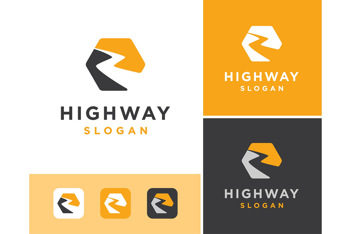 Road Path Hexagon Logo, a Branding & Logo Template by ika trisiana