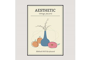 Abstract Botanical Poster Art