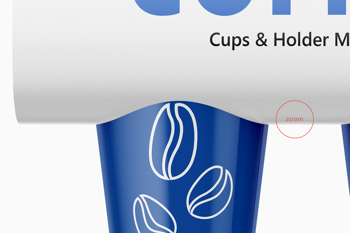 Coffee Cups and Holder Mockups Front, a Cups & Container Mockup by HelenStock (Photo 9 of 9)