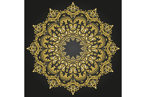 Damask Vector Pattern. Orient, a Decorative Illustration by FineArtStudio