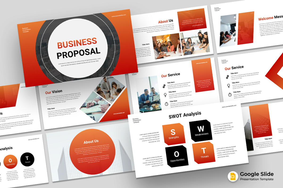 Business Proposal - Google Slides, a Presentation Template by QR Design Studio (Photo 1 of 3)