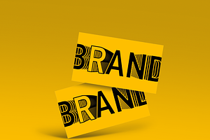 6 brand typography style poster art, a Poster Template by NJ Himel