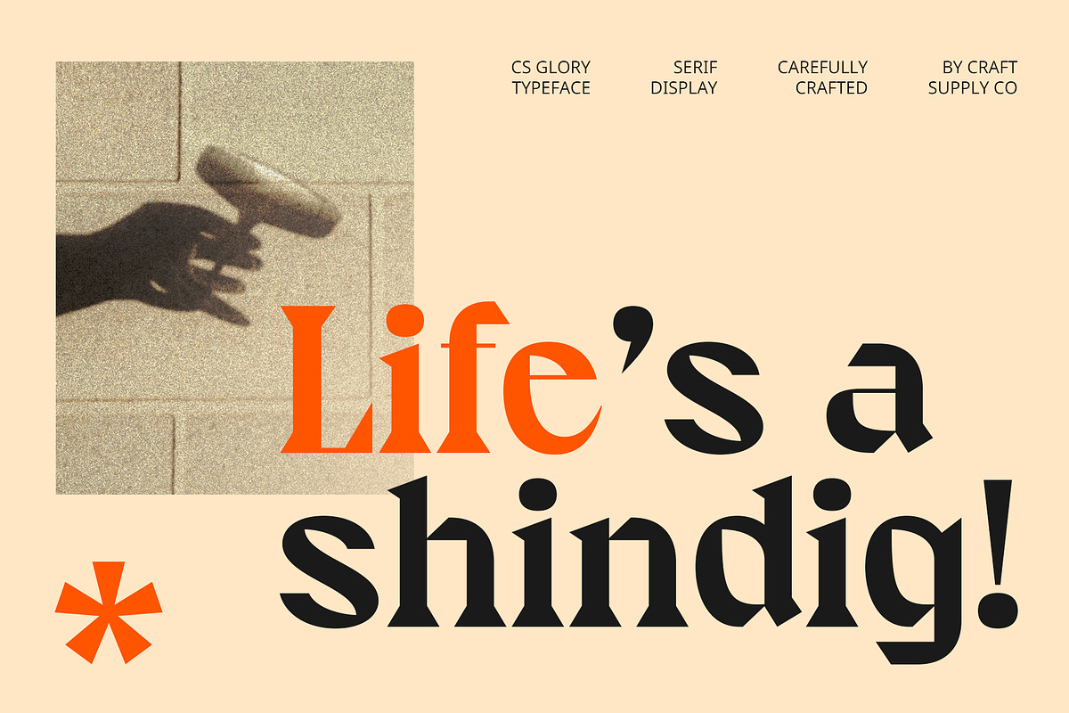 CS Glory – Classic Font, a Serif Font by Craft Supply Co. (Photo 2 of 8)