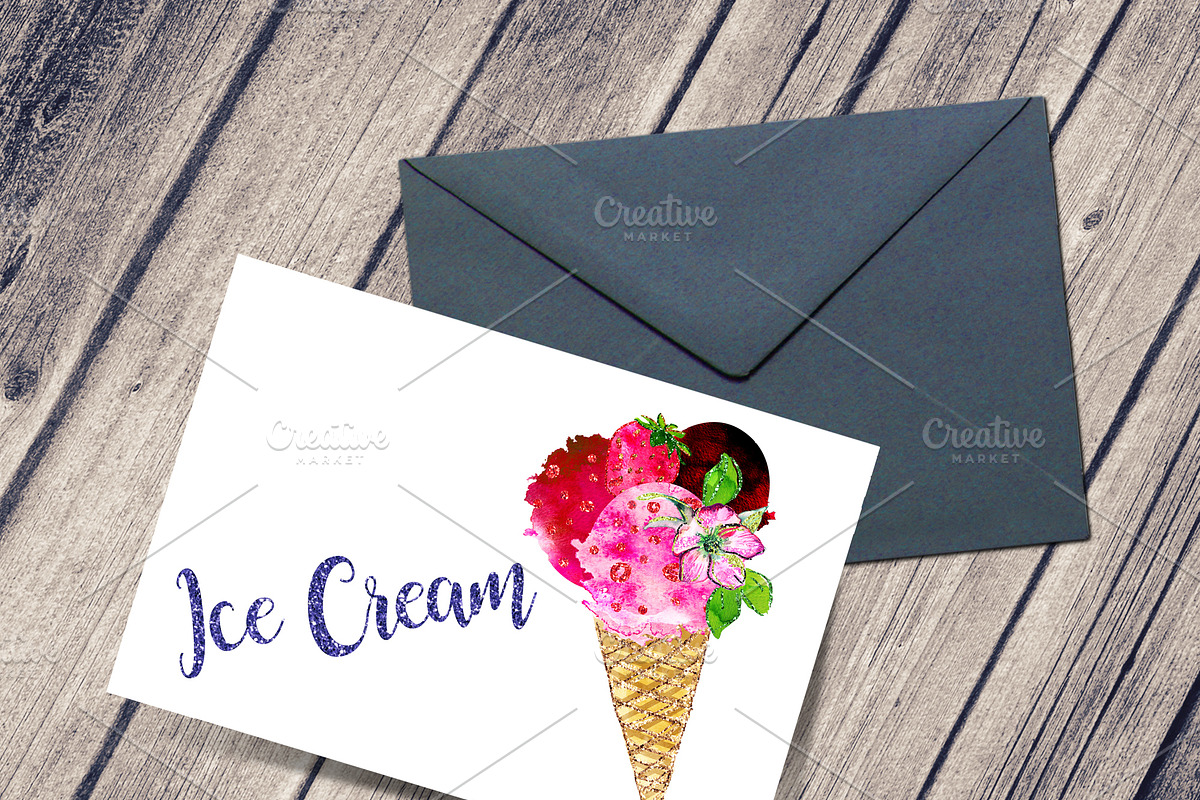 Ice Cream clipart, an Illustration by Download Graphic Art (Photo 5 of 5)