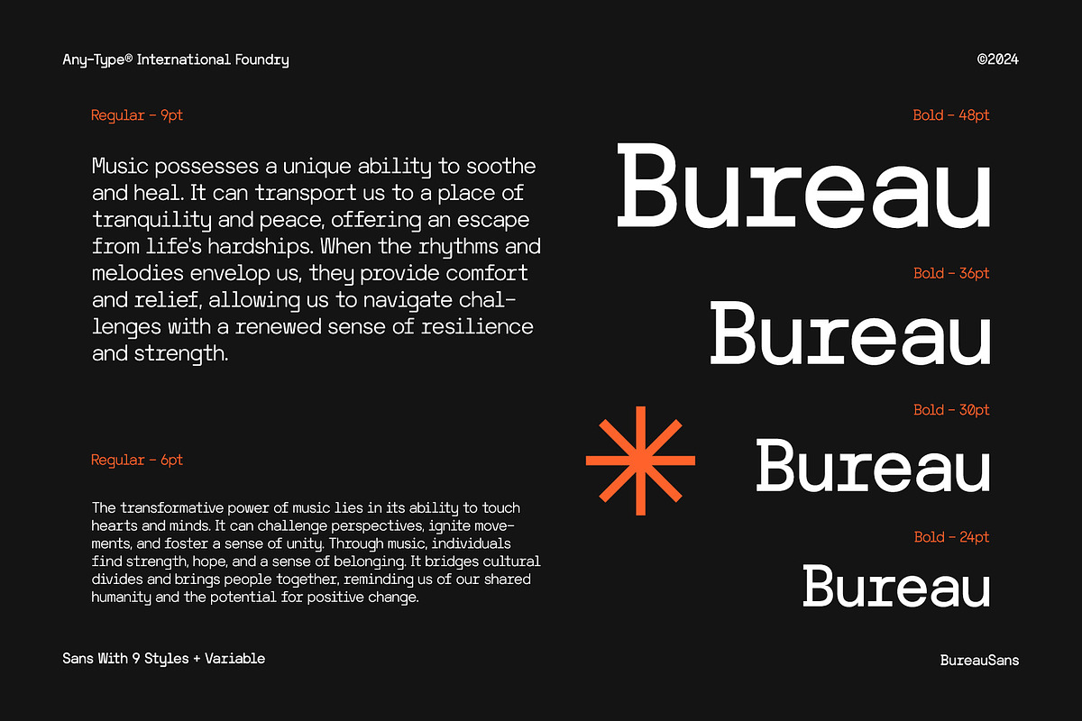 AT Bureau Sans (9 Style + Variable), a Sans Serif Font by Any-Type® Foundry (Photo 6 of 14)
