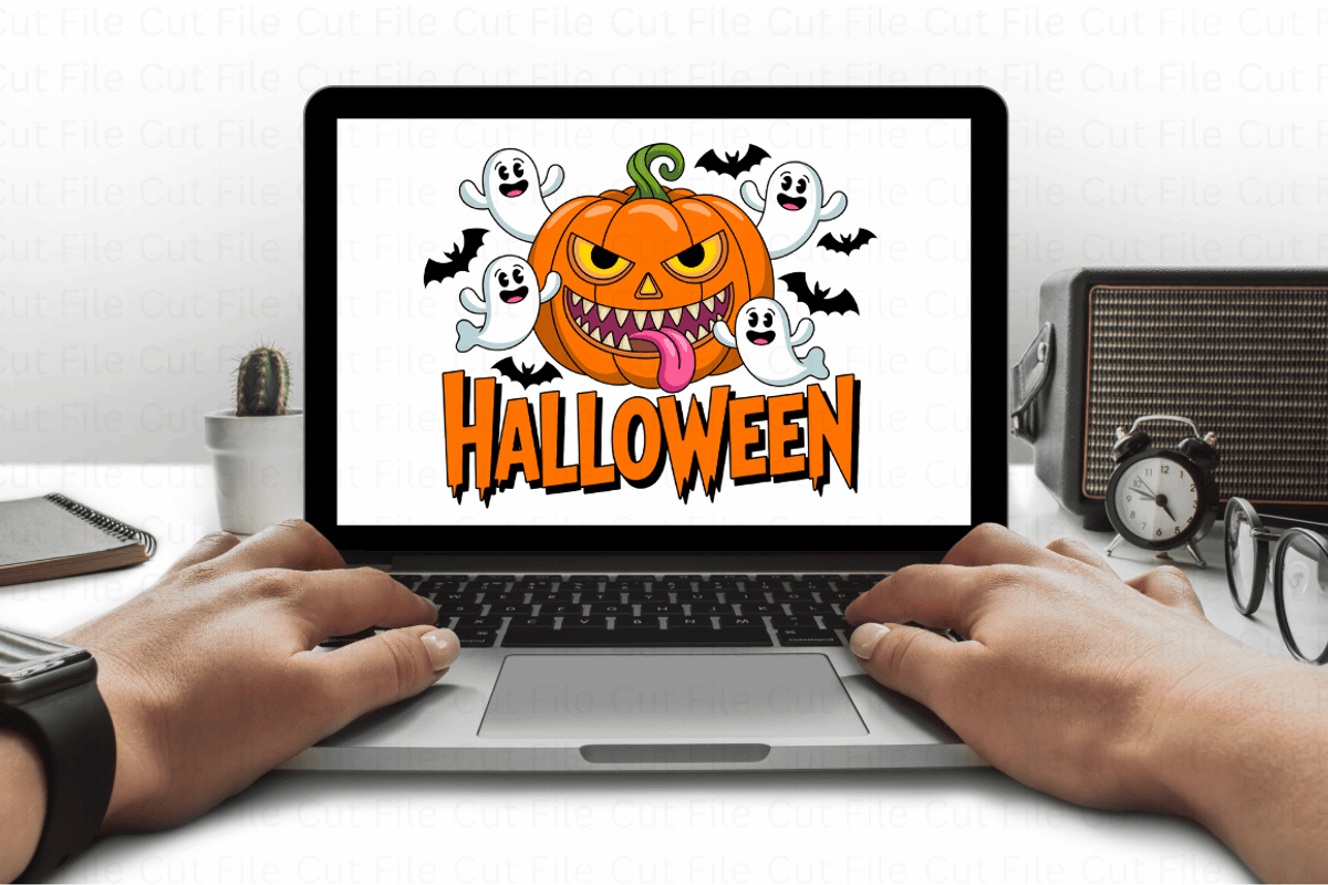 Spooky Season Pumpkin Ghost PNG Bund, a Graphic by Cut File (Photo 4 of 4)