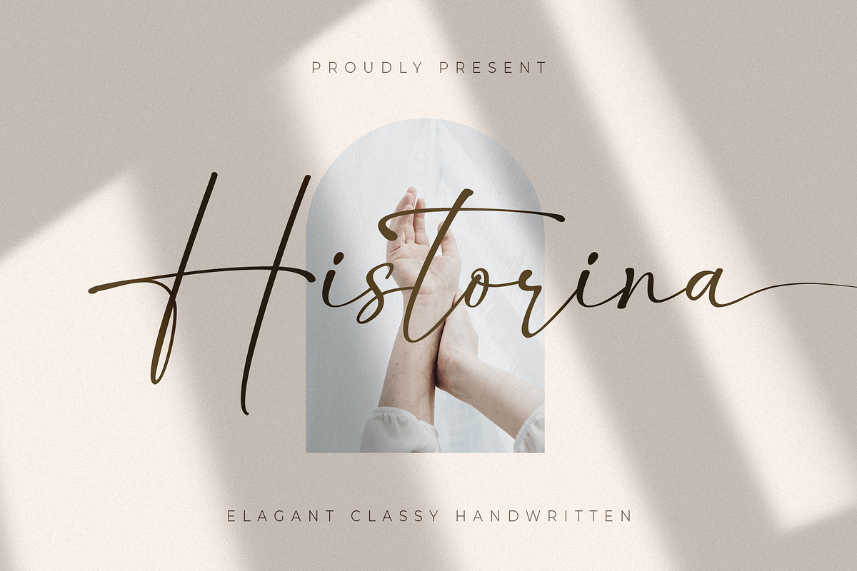 Historina - Elegant Font, a Script Font by MJB Letters (Photo 1 of 9)