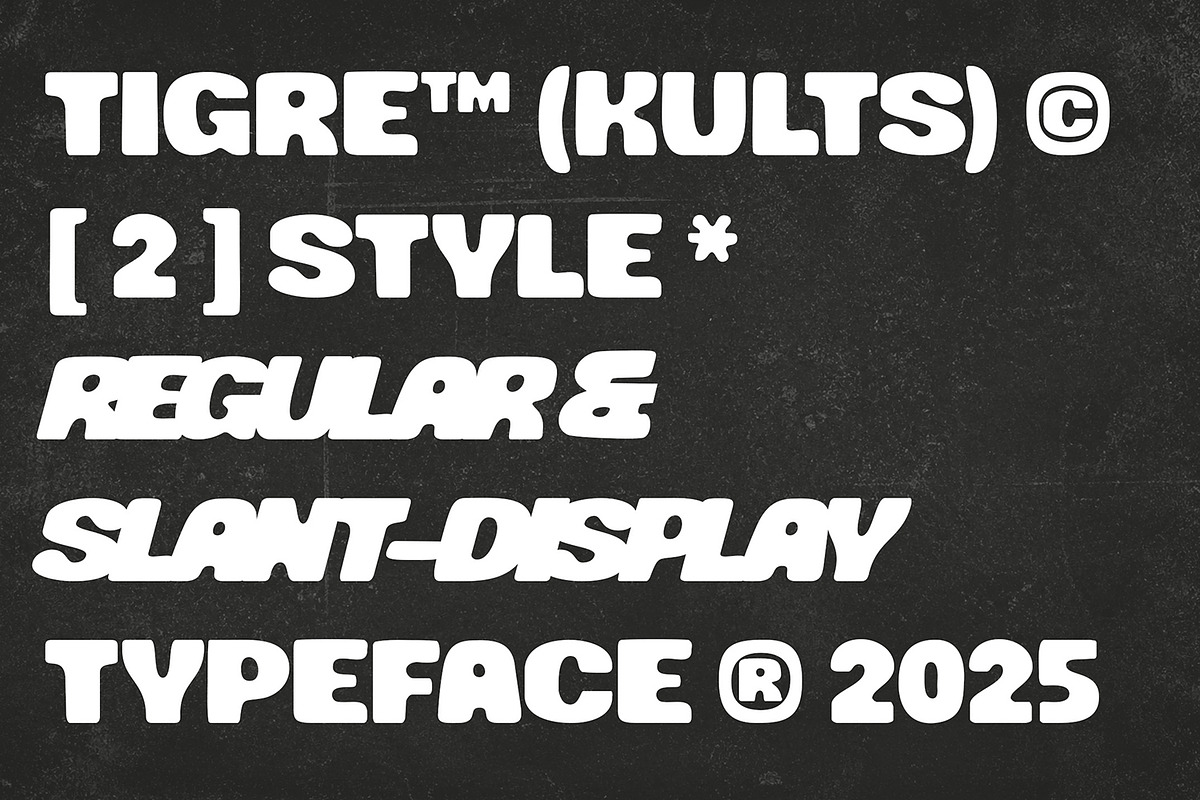 Tiger Kults – Bold Heavy Grunge, a Sans Serif Font by Portocraft (Photo 2 of 9)