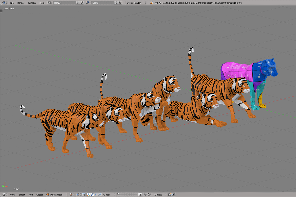 Tiger, an Animal 3D Model by Studio Ochi (Photo 6 of 6)