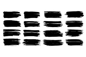 Paint brush. Black ink grunge brush, an Illustration by the8monkey