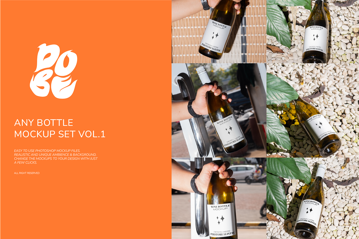 Any Bottle Mockup Set - Vol 1, a Product Mockup by DOBE Studio (Photo 1 of 4)