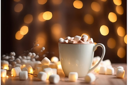 Marshmallow hot drink sweet, a Food & Drink Photo by Ylivdesign