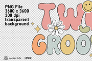Two Groovy PNG - 2nd Birthday Retro, an Object Graphic by Applied Arts (Thumbnail 4 of 4)