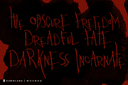 Wounds, a Font by dawnland (Thumbnail 4 of 5)