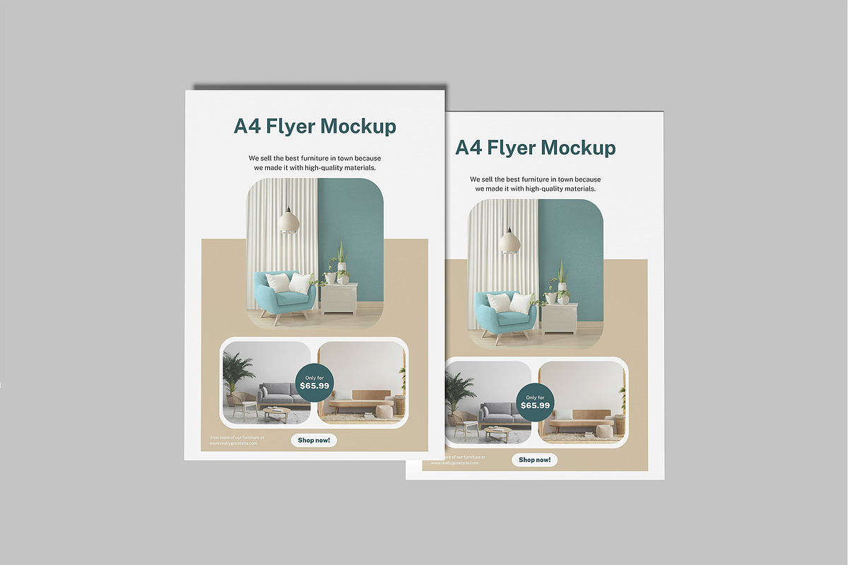 A4 Flyer Mockup, a Flyer Template by rizalamora (Photo 7 of 11)