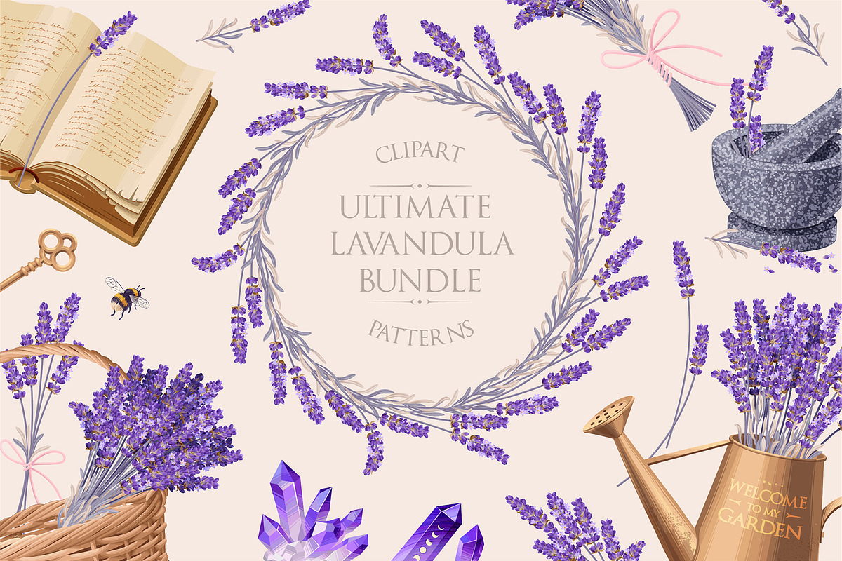 Ultimate Lavandula Bundle, an Object Graphic by GreyLilac (Photo 1 of 11)