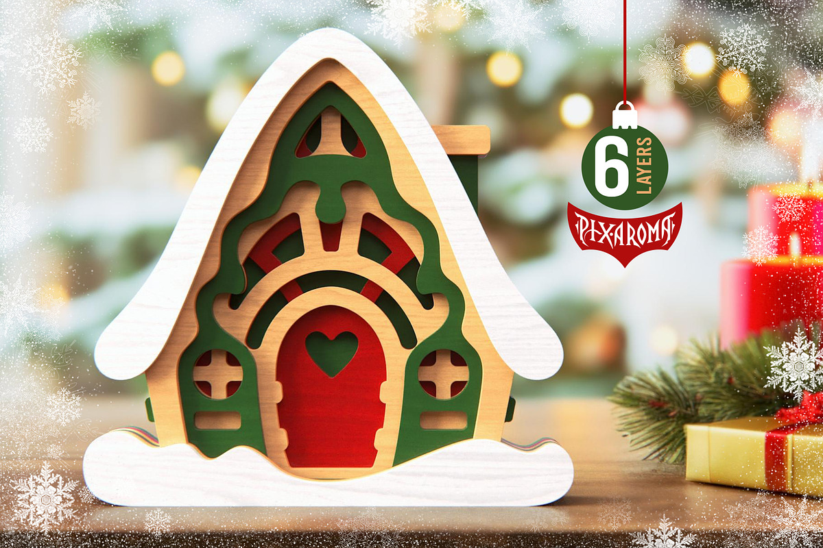 Cute Houses Bundle | 3D Layered SVG, a Decorative Illustration by pixaroma (Photo 2 of 8)