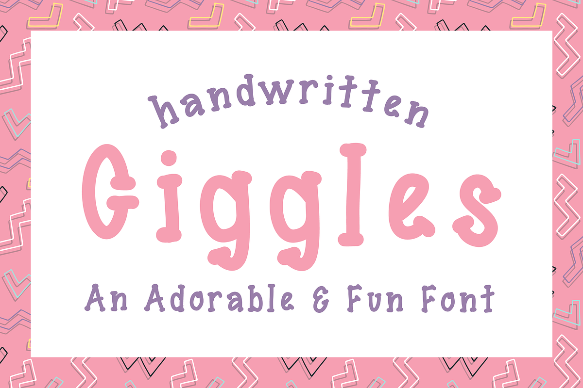 Giggles Font Fun Handwritten Serif