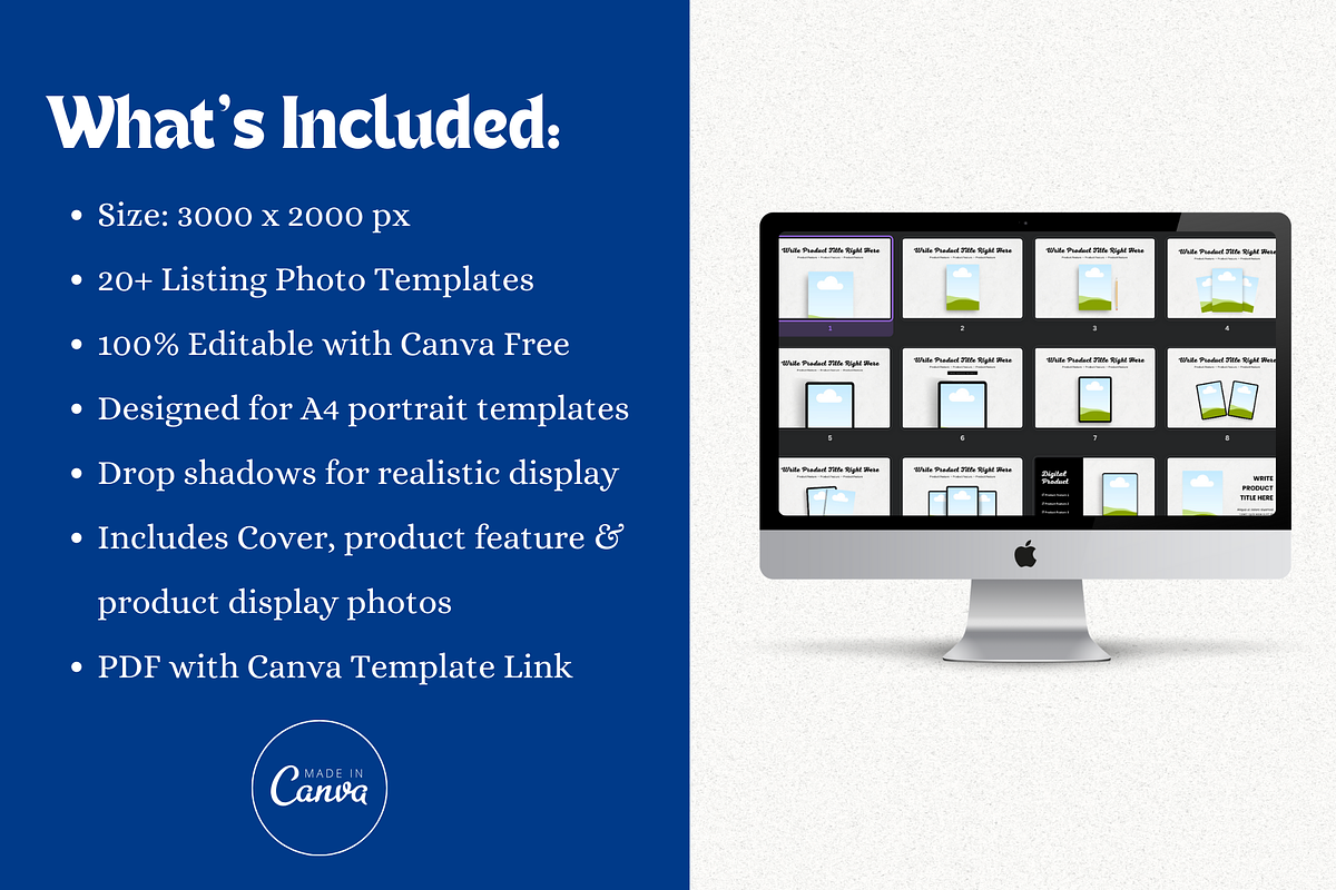 Planner Listing Photo Mockups Etsy, a Templates & Theme by The Chaos Project (Photo 2 of 7)