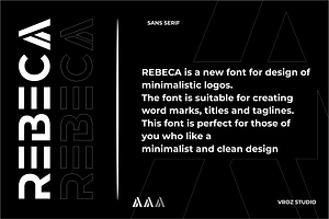 REBECA Logo Font Logo & Branding