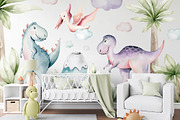 Dino world! Cute dinosaur set, an Animal Illustration by Peace ART (Thumbnail 10 of 14)
