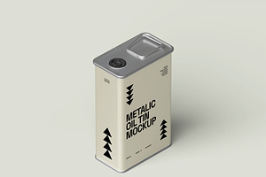 Oil Tin Mockup