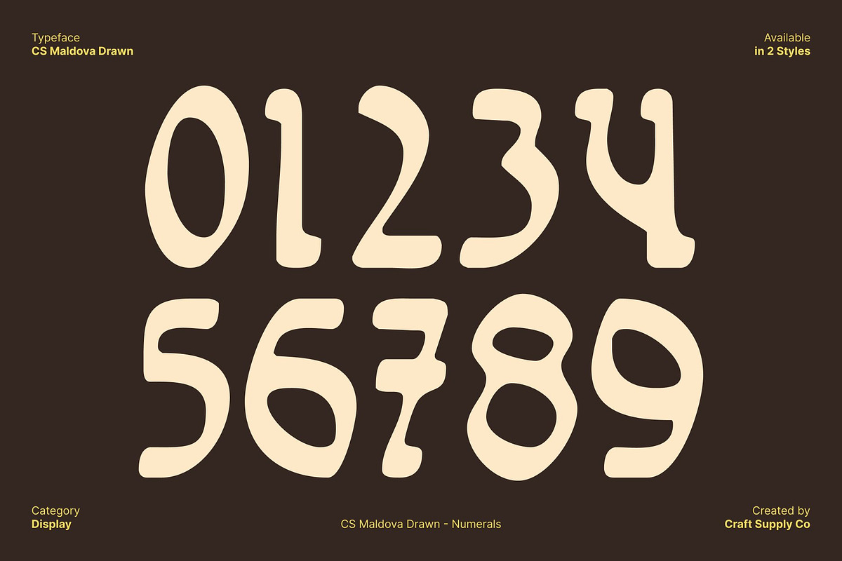 CS Maldova Drawn, a Sans Serif Font by Craft Supply Co. (Photo 4 of 8)