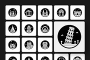 World Famous Landmarks Icons, a Solid Icon by Prosymbols (Thumbnail 7 of 7)