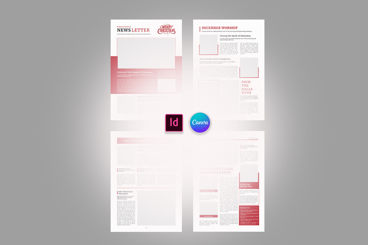 Christmas Newsletter Template, a Stationery Template by Design Zone (Photo 5 of 7)