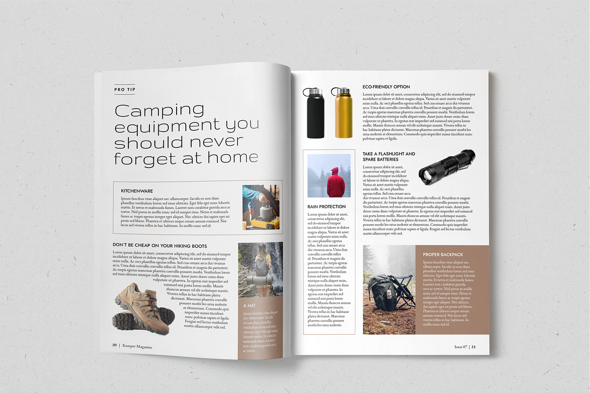 KAMPER - Travel Magazine, a Magazine Template by SonaGeciova (Photo 13 of 17)