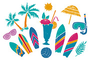 Beach Vacation Vector Drawings, an Object Illustration by Adiemus (Thumbnail 1 of 6)