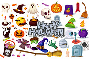 Halloween Trick or Treat Clipart, a Decorative Illustration by naem021 (Thumbnail 1 of 16)