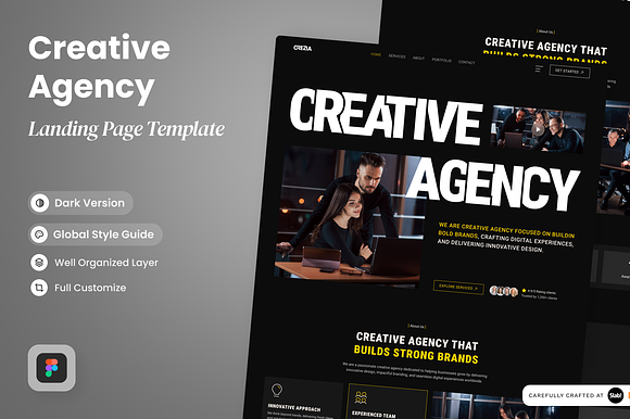 Crezia -Creative Agency Landing Page preview 5