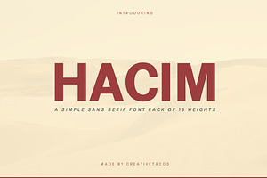 Hacim Simple Sans Serif Font Family