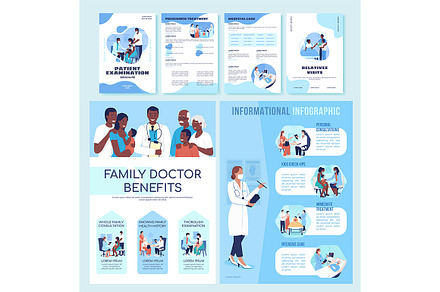 Hospital treatment flat template, a Poster Template by The img