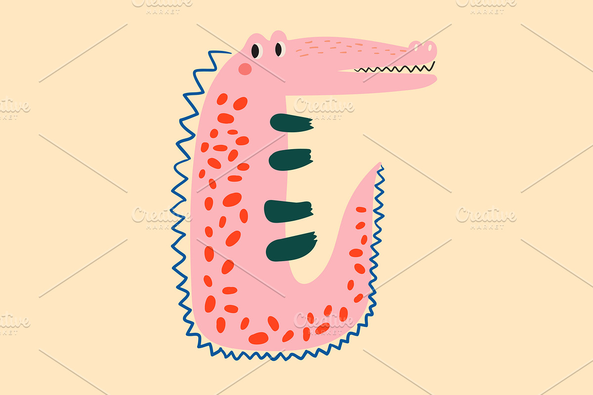 Cute baby crocodiles illustrations, an Animal Illustration by MoleskoStudio (Photo 22 of 23)