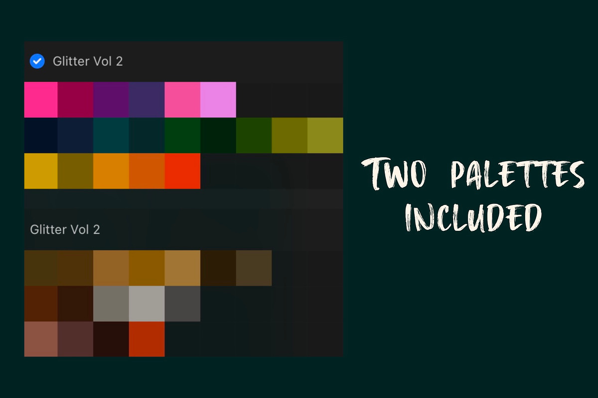 Glitter & Metallic for Procreate, a Brush Add-On by KJP Designs (Photo 7 of 8)