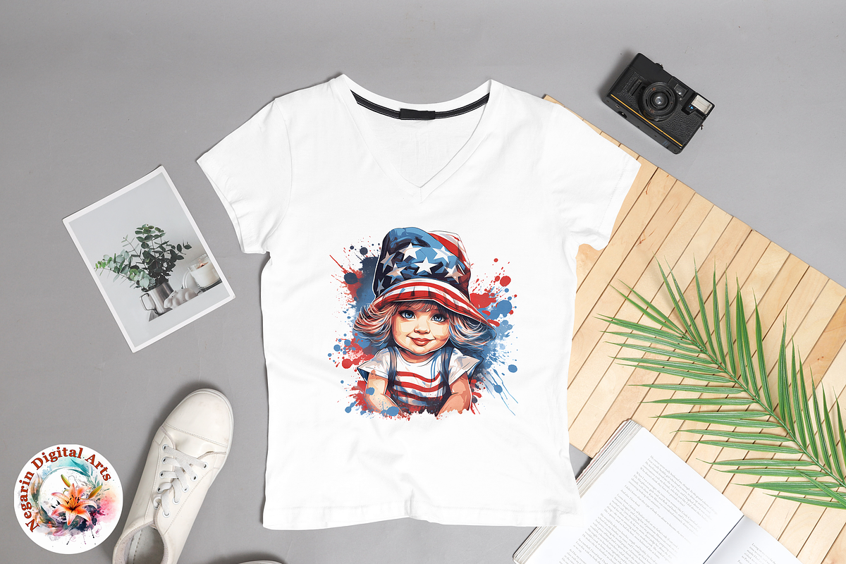 Watercolor 4th of July Clipart, an Object Graphic by Negarin Digital Art (Photo 6 of 11)