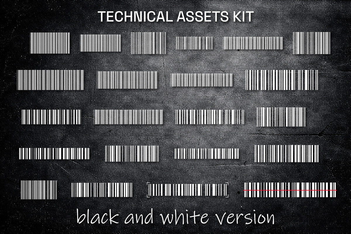 Industrial Barcode Kit, an Object Graphic by Le.nart (Photo 5 of 5)