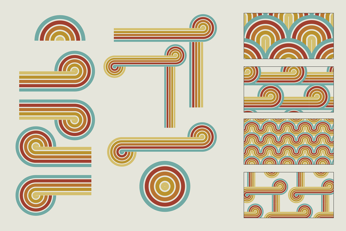 Retro Rainbow Stripes, an Object Graphic by Stellen Design (Photo 9 of 23)