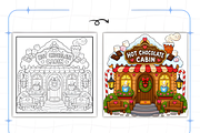 Cozy Places Coloring Book Bold &Easy, a Decorative Illustration by Design Station (Thumbnail 4 of 7)