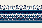Blue Indian Block Print: Border Vol2, a Pattern Graphic by StabuLaRasa illustration (Thumbnail 3 of 13)