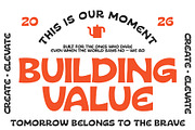 Qenary Vokela – Chunky Sans Serif, a Sans Serif Font by decographstud (Thumbnail 4 of 7)