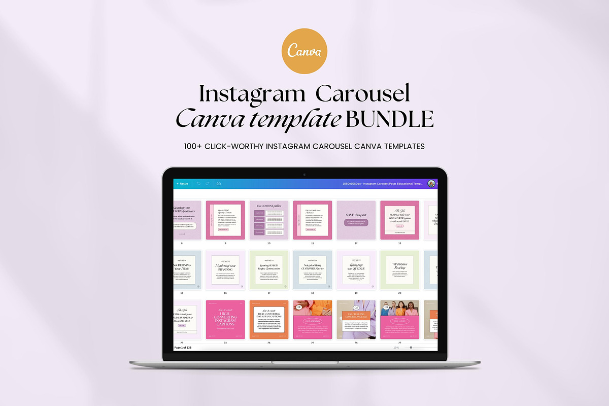 Instagram Carousel Templates Canva, a Social Media Template by Fallon Gerst (Photo 17 of 19)