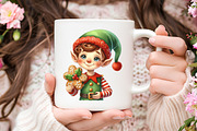 Santa's Adorable Little Helpers Png, an Illustration by RobertsArt (Thumbnail 4 of 7)