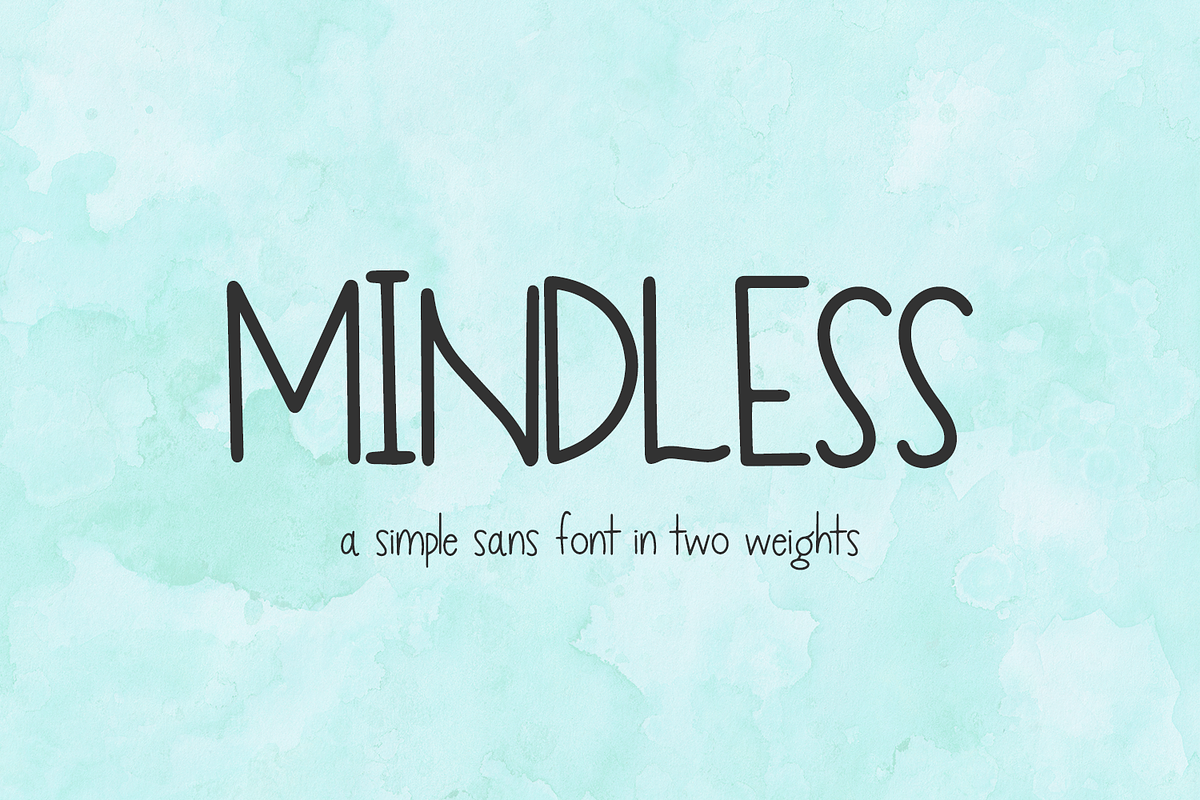 Mindless Sans, a Sans Serif Font by Beck McCormick (Photo 1 of 10)